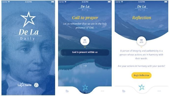 A world first - the De La Daily prayer app